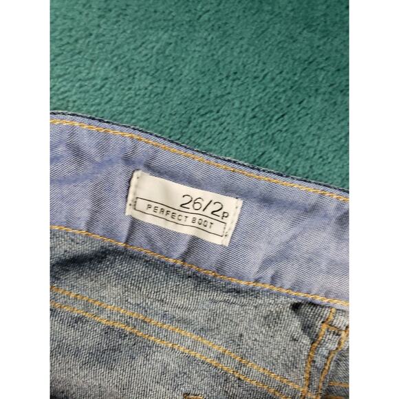 Gap Jeans Size 2 Petite Womens Blue Stretch Pants Denim Mid Rise Perfect Bootcut - Picture 3 of 13